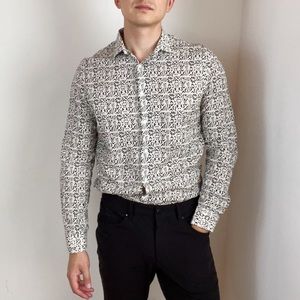 Zara Printed Dress Shirt